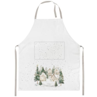 Weihnachten Schürze 70x85 cm Dorf im Schnee  Snowy...