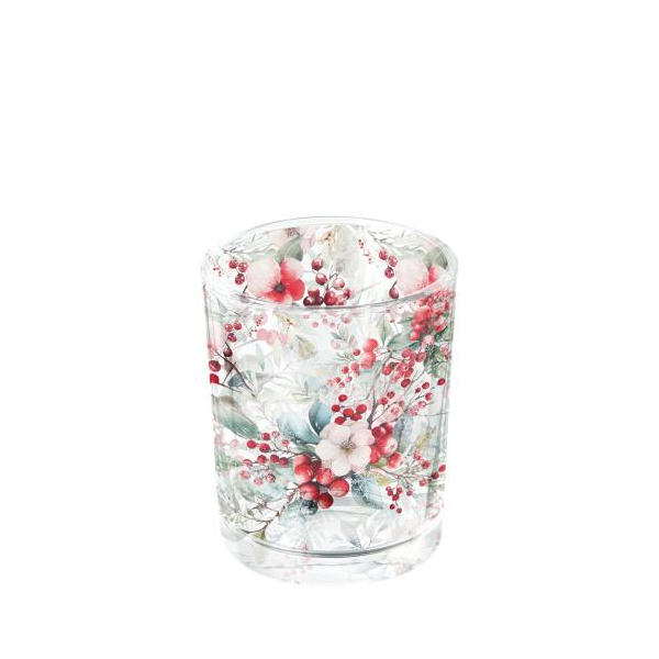 Weihnachten Teelichthalter Winterbeeren Tea light holder Winter berries