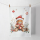 Weihnachten Geschirrtuch 50x70 cm Teddy mit Geschenk  Teddys gift white