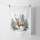 Weihnachten Geschirrtuch 50x70 cm Hirsch im Wald  Winter stag white