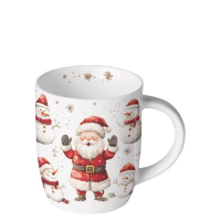 Weihnachten Becher 0,2 l Weihnachtsmann Schneemänner...
