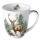 Weihnachten Becher 0,4 l Hirsch im Wald  Winter stag white