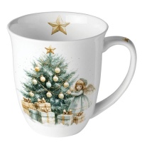 Weihnachten Becher 0,4 l Engel Tannenbaum Geschenke...