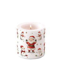 Weihnachten Kerze klein Ø 7,5 x 9 cm...