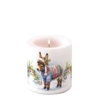 Weihnachten Kerze klein Ø 7,5 x 9 cm...