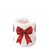 Weihnachten Kerze klein Ø 7,5 x 9 cm  rote...