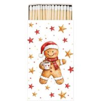 Weihnachten 45 Streichhölzer Lebkuchenmann mit Kakao...