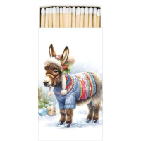 Weihnachten 45 Streichhölzer Weihnachtsesel Wooly...