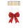 Weihnachten 45 Streichhölzer rote Geschenkschleife  Fancy bow red/white
