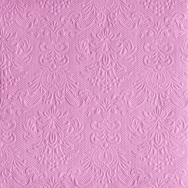 Serviette Dinner Format: 40 x 40 cm 3-lagig 15 Servietten Elegance Pastel Rose mit Prägung