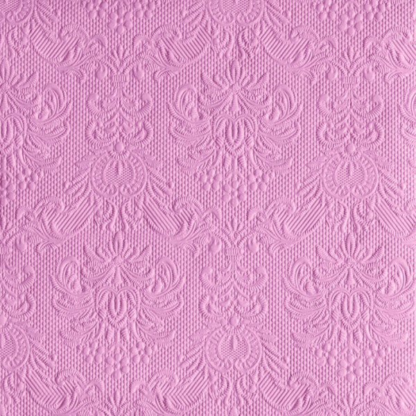 Serviette Dinner Format: 40 x 40 cm 3-lagig 15 Servietten Elegance Pastel Rose mit Prägung