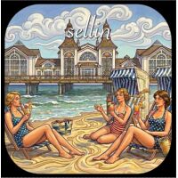 Sellin Rügen Kühlschrankmagnet Ostsee ALU Motiv...