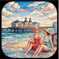 Sellin Rügen Kühlschrankmagnet Ostsee ALU Motiv...