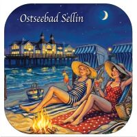 Sellin Rügen Kühlschrankmagnet Ostsee ALU Motiv...