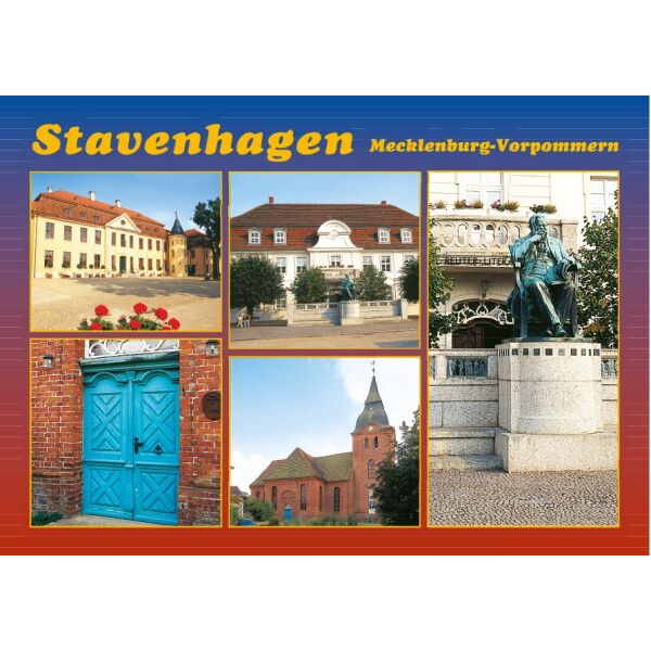 Stavenhagen Mecklenburgische Seenplatte Postkarte STAV-004 Ansichtskarte Weltpostkarte