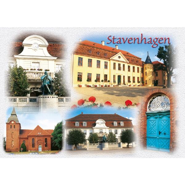 Stavenhagen Mecklenburgische Seenplatte Postkarte STAV-003 Ansichtskarte Weltpostkarte