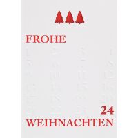 Weihnachten unverpackte Glückwunschkarte mit...
