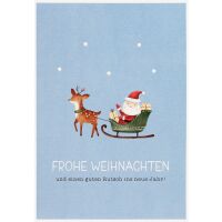 Weihnachten unverpackte Glückwunschkarte mit...