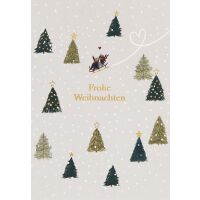 Weihnachten unverpackte Glückwunschkarte mit...