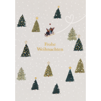 Weihnachten unverpackte Glückwunschkarte mit...