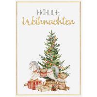 Weihnachten unverpackte Glückwunschkarte mit...
