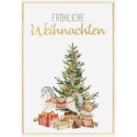 Weihnachten unverpackte Glückwunschkarte mit...