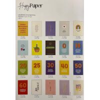 Sortiment Happy Paper Glückwunschkarten 640 unverpackte Doppelkarten mit Briefumschlägen UVP-Bundle € 1913,60