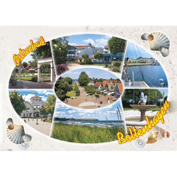 Boltenhagen Postkarte 7 Bilder Ansichtskarte Weltpostkarte Ostseebad