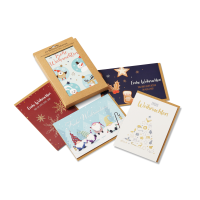 10 Weihnachtskarten mit Metallic-Effekten und...