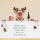 Weihnachtskarte Feelings Collection quadratische unverpackt Klappkarte mit Umschlag - Elch Symbole Spruch - Frohe Weihnachten