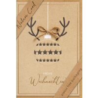 Weihnachten Nature Card unverpackte Weihnachtskarte mit...