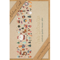 Weihnachten Nature Card unverpackte Weihnachtskarte mit...