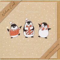 Weihnachten Nature Card quadratische unverpackte...