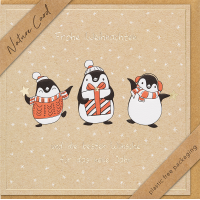 Weihnachten Nature Card quadratische unverpackte...