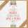 Weihnachten Nature Card quadratische unverpackte Weihnachtskarte mit Umschlag Very Merry Christams Love & Peace