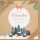 Weihnachten Nature Card quadratische unverpackte Weihnachtskarte mit Umschlag Kugel Dorf Frohe Weihnachten und ein gutes neues Jahr