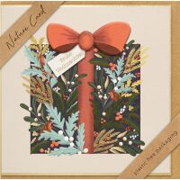 Weihnachten Nature Card quadratische unverpackte...