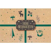 Weihnachten Weihnachtskarte mit Umschlag Querformat...