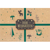 Weihnachten Weihnachtskarte mit Umschlag Querformat...