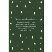 Weihnachten unverpackte Weihnachtskarte mit Umschlag...