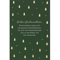 Weihnachten unverpackte Weihnachtskarte mit Umschlag...