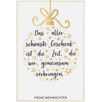 Weihnachten unverpackte Weihnachtskarte mit Umschlag...