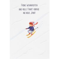 Weihnachten unverpackte Weihnachtskarte mit Umschlag...