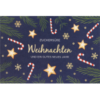 Weihnachten unverpackte Weihnachtskarte mit Umschlag...