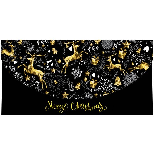 A Weihnachtskarte Gutschein mit Umschlag DIN lang Geschenkgutschein Merry Christmas