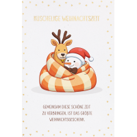 Weihnachten unverpackte Weihnachtskarte mit Umschlag...