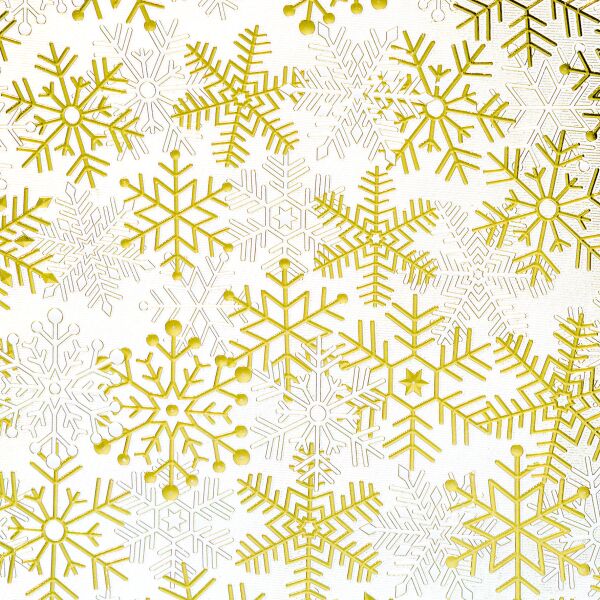 Weihnachten Geschenkpapier 70cmx150cm Röllchen Kristalle Sterne Kraftpapier geprägt Weihnachtspapier