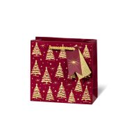 Weihnachten Geschenktüte CD-Format Golden trees...