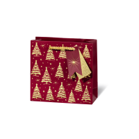 Weihnachten Geschenktüte CD-Format Golden trees...