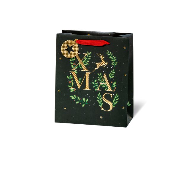 Weihnachten Geschenktüte A5-Format Xmas traditional  Geschenktasche Weihnachtstüte